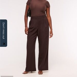 Abercombie and Fitch Sloane Tailored Wide Leg Pant